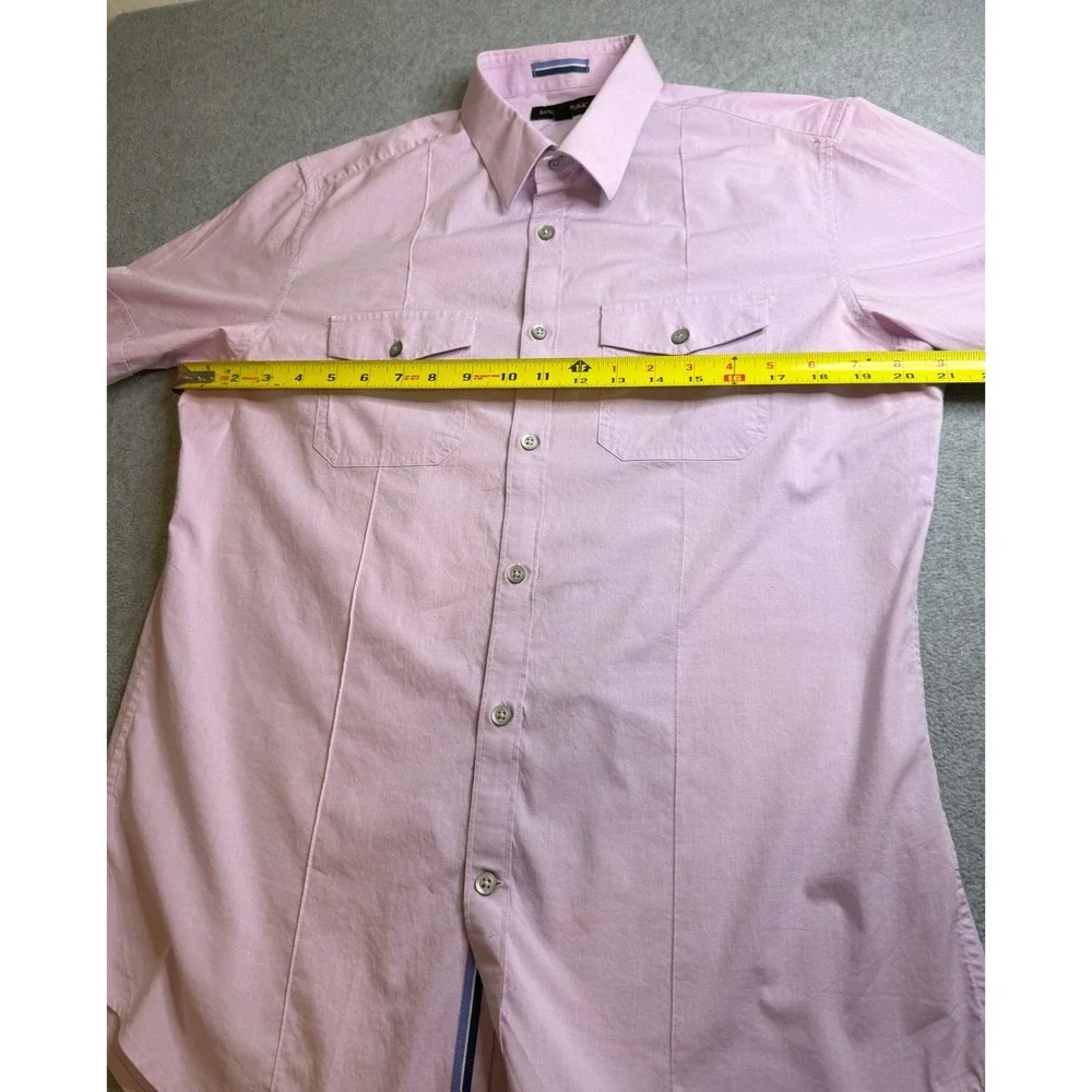 Banana Republic Men's Short Sleeve Button Front Utility Shirt Dual Pocket Size M